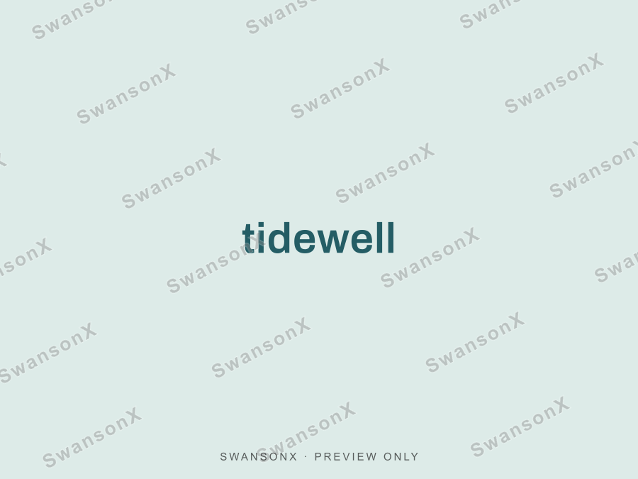 Tidewell brandmark / wordmark preview