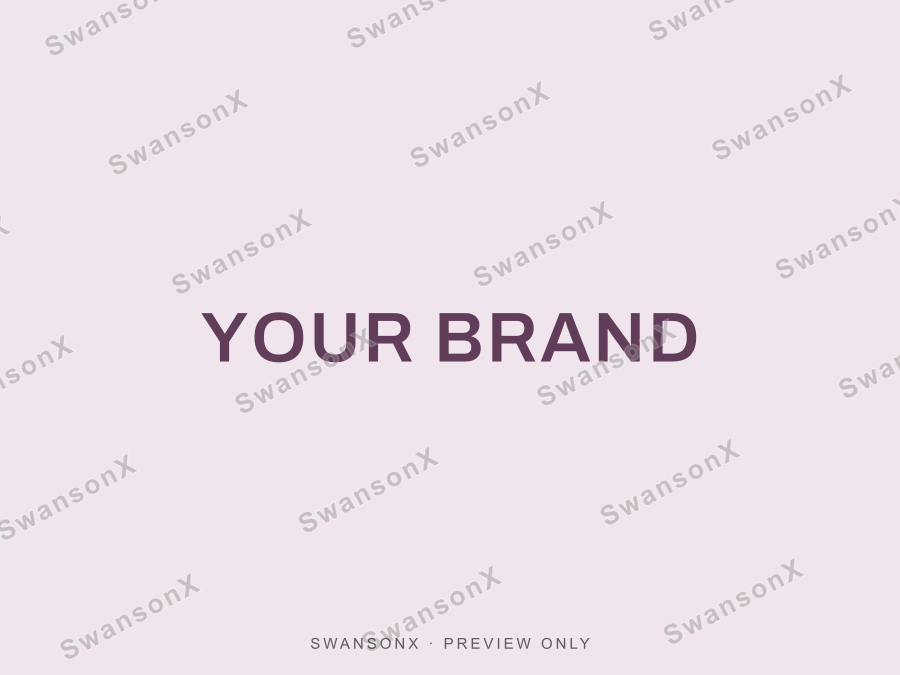 Cut-paper turn brandmark / wordmark preview