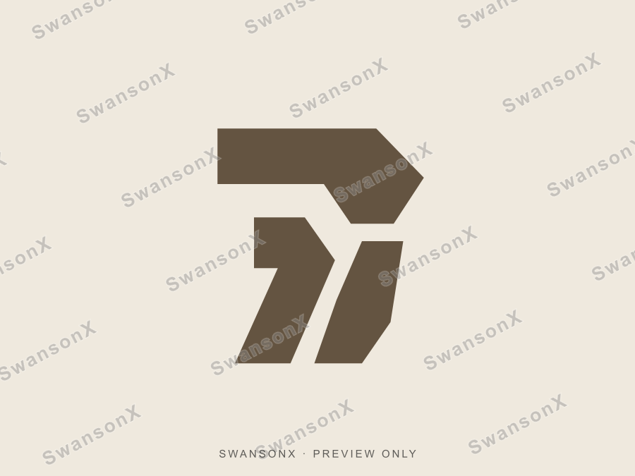 Mortise wedge logo mark preview