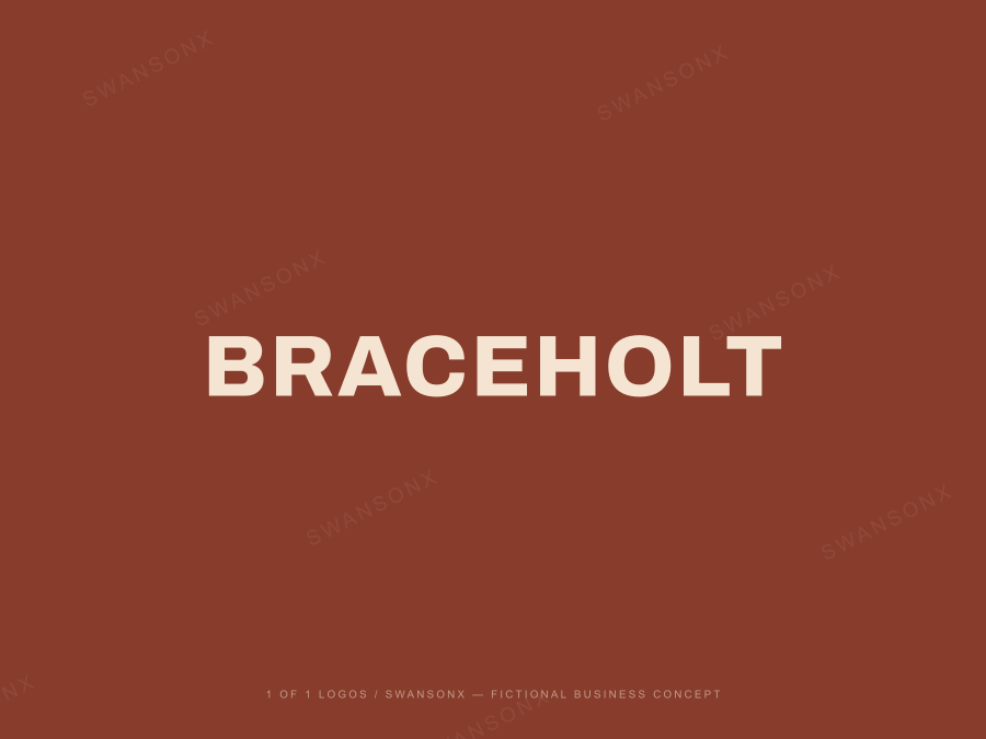 BRACEHOLT brandmark / wordmark preview