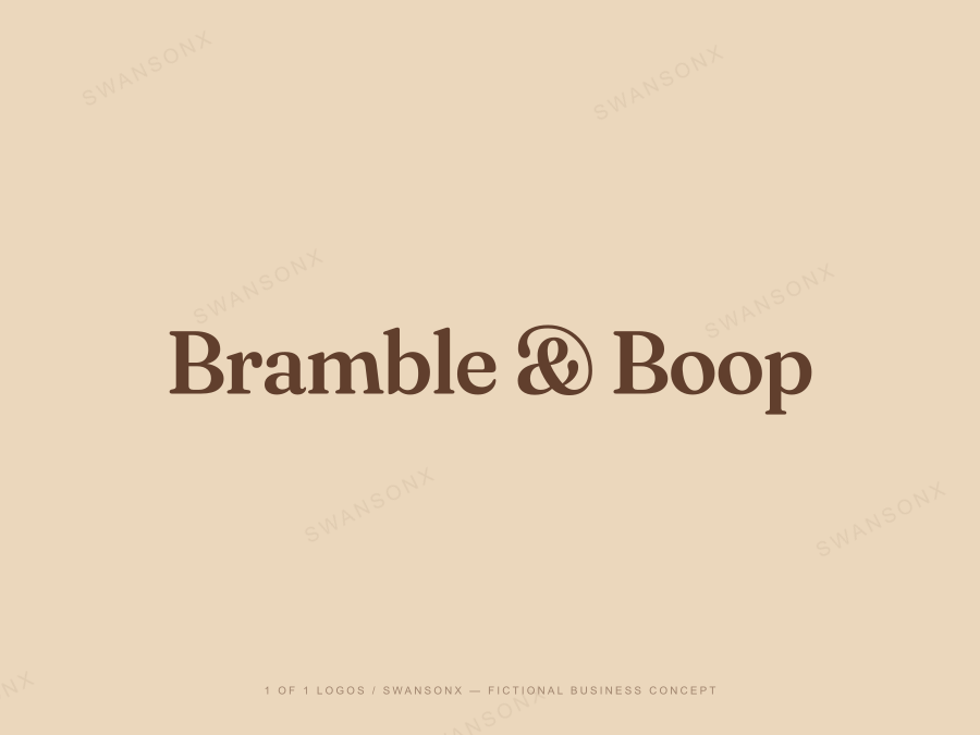 Bramble & Boop brandmark / wordmark preview