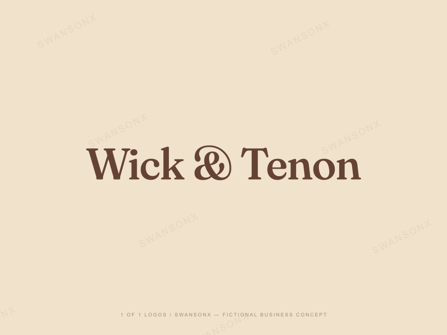 Wick & Tenon brandmark / wordmark preview