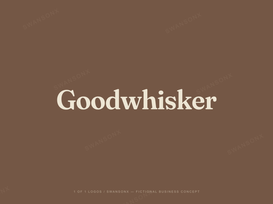Goodwhisker brandmark / wordmark preview