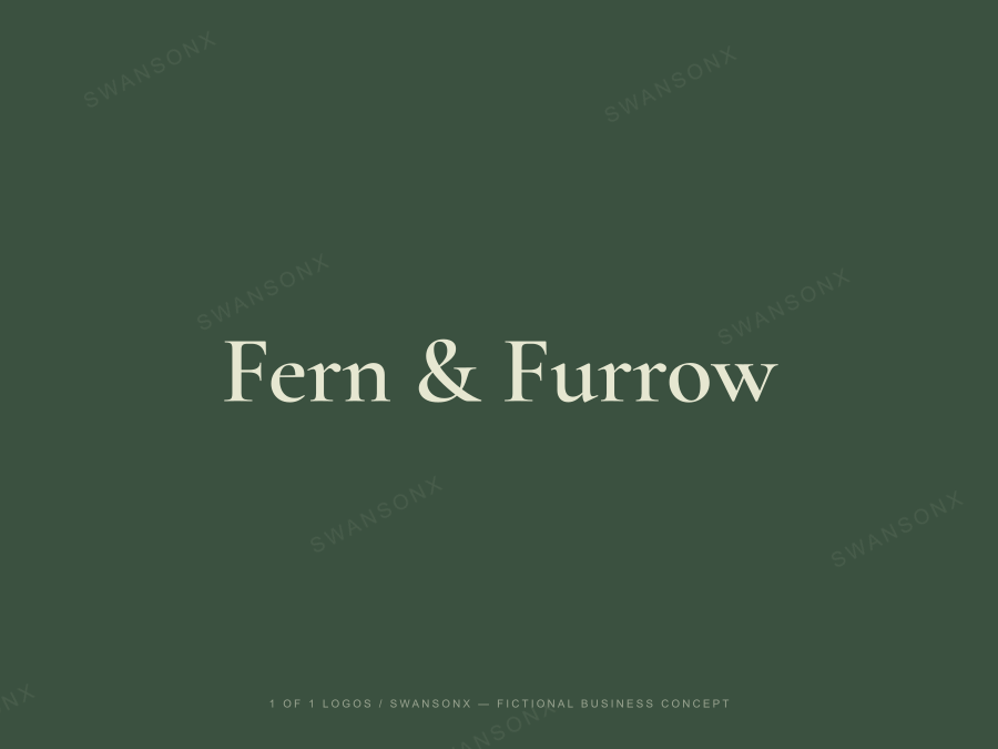 Fern & Furrow brandmark / wordmark preview