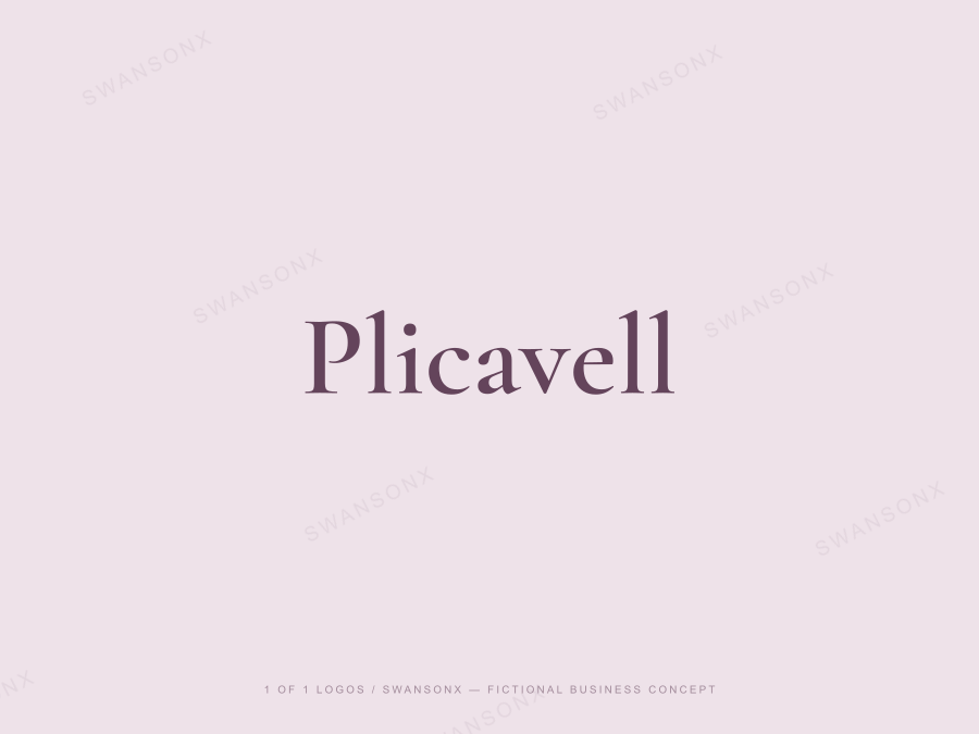 Plicavell brandmark / wordmark preview