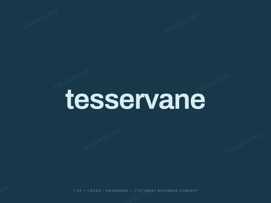 tesservane brandmark / wordmark preview