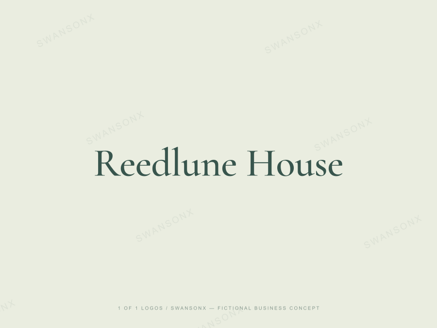 Reedlune House brandmark / wordmark preview