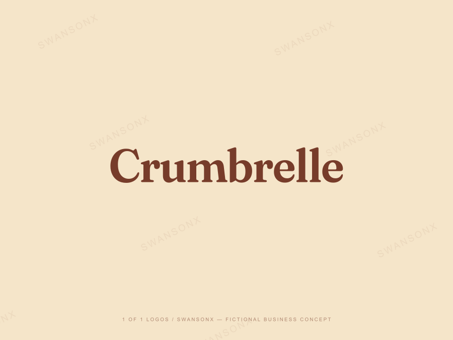 Crumbrelle brandmark / wordmark preview