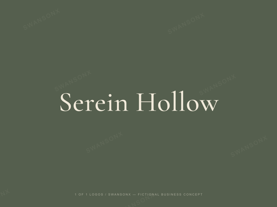 Serein Hollow brandmark / wordmark preview
