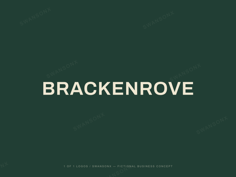 BRACKENROVE brandmark / wordmark preview